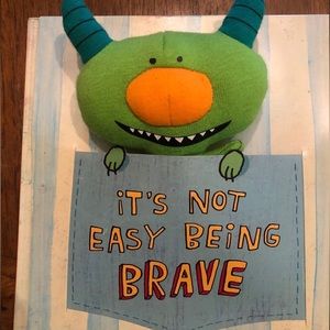 NEW! childrens book with mini plush toy included